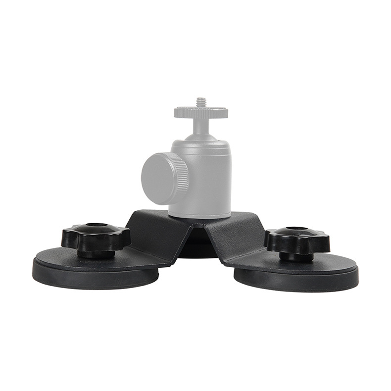 手机相机车载gopro配件磁吸支架车顶三脚强磁铁固定吸盘运动相机