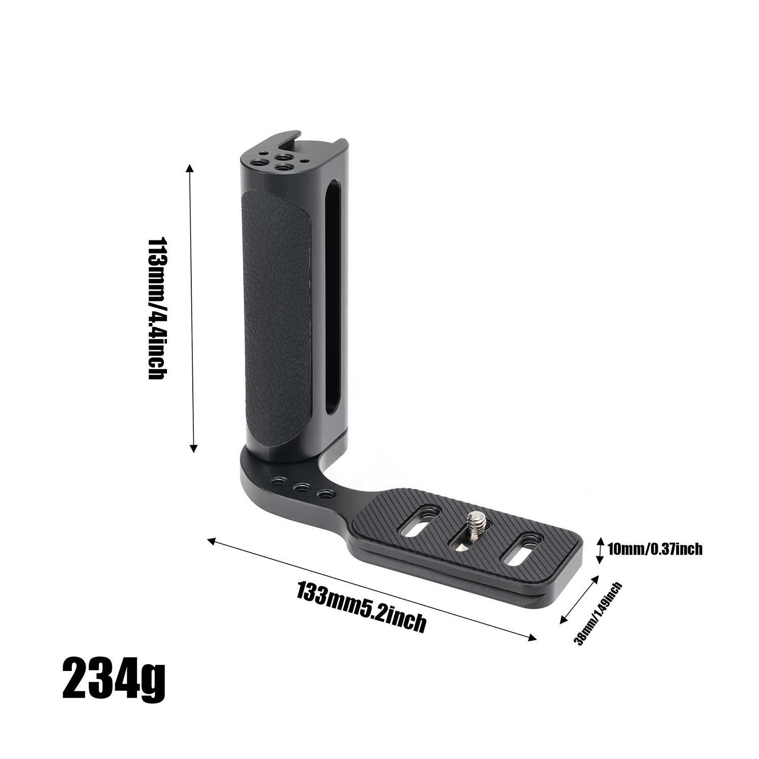 JLwin通用左侧手柄单反微单相机左侧手柄手持拍摄竖拍快装板L板